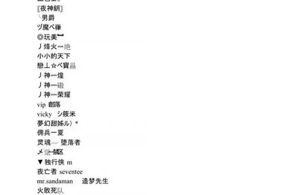 游戏风格网名精选：创意个性组合，展现独特魅力
